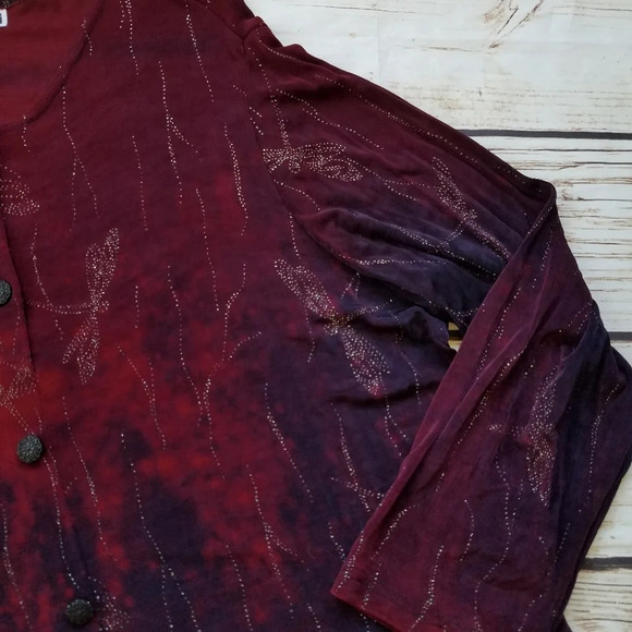 Vintage CM Shapes NWT Deadstock Dragonfly Blouse - Picture 2 of 11